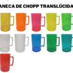 CANECA CHOPP – 500ML – 65G – LISA TRANSLÚCIDA